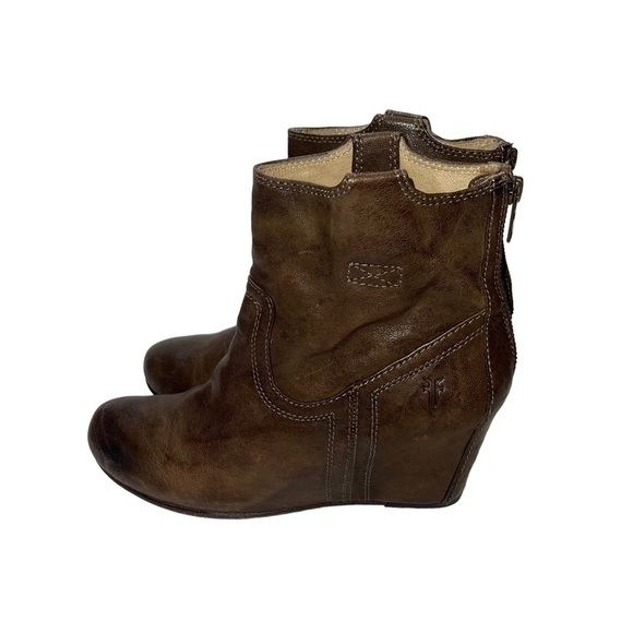 Frye Carson Wedge Boots Women Size 7.5 - Picture 6 of 8